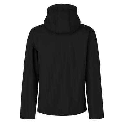 Regatta Heren Venturer 3 Layer Hooded Soft Shell Jacket (Zwart/Rood)