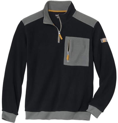 ATLAS FOR MEN - Fleece coltrui met rits - Heren - Verkrijgbaar in grote maten - L