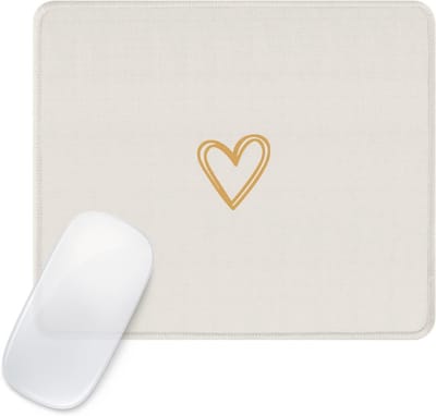 Muismat - Kantoor Thuis Gepersonaliseerde Waterdichte Antislip Rubberen Basis Computer Muismatten voor Draadloze Muis, Beige