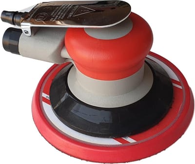 Orbital Sander SB 0026 R pneumatische schuurmachine - niet vacuüm - geen -gaten - diameter: 150 mm - schuren autolakken en overige verfsoorten