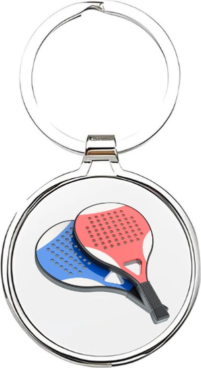 Akyol - padel Sleutelhanger - Tennis - padellers - padellen - padeller - paddle - squash - squashen - squasher - tennissen - padelster - cadeau voor mensen die van padel houden - cadeau voor een padeller - 4 x 7,5 CM
