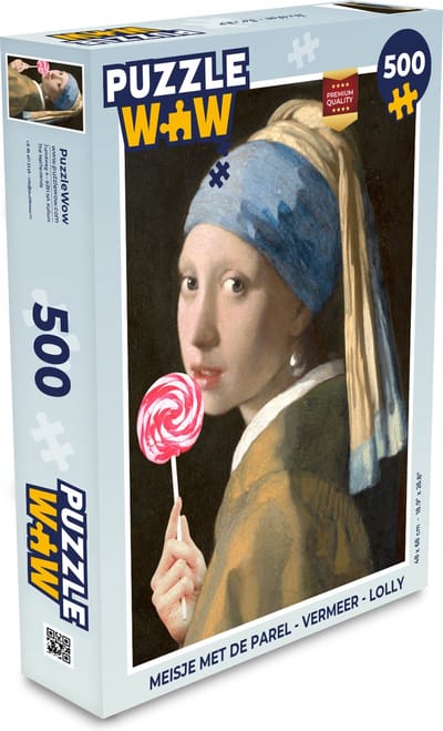 Puzzel Meisje met de parel - Vermeer - Lolly - Legpuzzel - Puzzel 500 stukjes