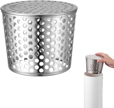 Dakgoot Bescherming - Bladvanger Regenpijp - Voorkomt Verstopping - Roestvrij Staal - 90-110 mm - Zilver