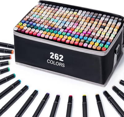 Alcohol Markers - Alcohol Markers Set - Multicolor - Dual Tip Design - Snelle Drogen Inkt - Voor Volwassen Kunstenaars