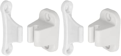 Dailygoods- Deurstopper 2-delige set - Kunststof - T-vormige deurhouder - 35 mm/48 mm gatafstand - Schokabsorberend - Voor caravans - Deurstoppers