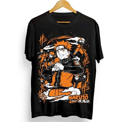 Naruto Madara Uchiha Grafisch T-shirt Anime Oversized Heren Dames Korte Mouw Casual Tee Streetwear Cosplay Zomer Tops Y2k XL black