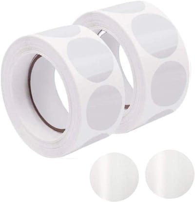 1000 Stuks Transparante Ronde Seal Labels voor Enveloppen en Decoratie - 2.5 cm Cirkel Stickers, Zelfklevende Stickers, Multifunctionele Labels