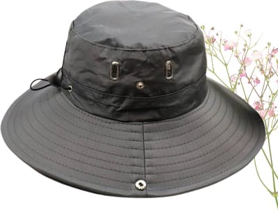 Livano Zonnehoed - Reishoed - UV Beschermende Hoed - Bucket Hat - Festival - Pet - Hoedje Voor Dames & Heren - Hoofdbescherming - Grijs