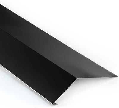 Dakgootmontage - Gootlijst Dakrand - Dakrand Beschermen - Geprofileerde Aluminiumplaat - 10 m - Diepzwart