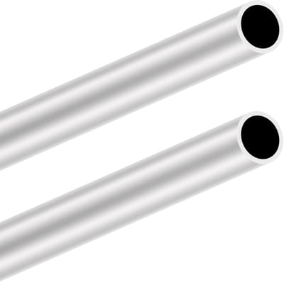 Aluminium buizen, 26 mm OD/buitendiameter x 2,0 mm wanddikte, 300 mm lengte, aluminium ronde buis, naadloze rechte buizen (2 stuks)