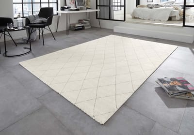 Design vloerkleed - Sannois lichtgrijs/grijs 120x170