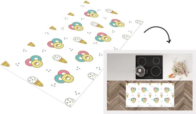 Keukenloper - Loper keuken - Patronen - IJs - Donus - 120x60 cm - Keukenloper vinyl