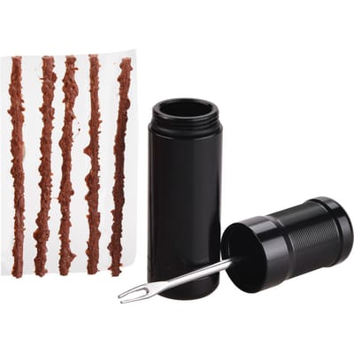 Fietsreparatietool Vacuümbandenreparatie Handige nood-mountainbikevorkboor Plakbandset voor bandenreparatie One size fits all zwart