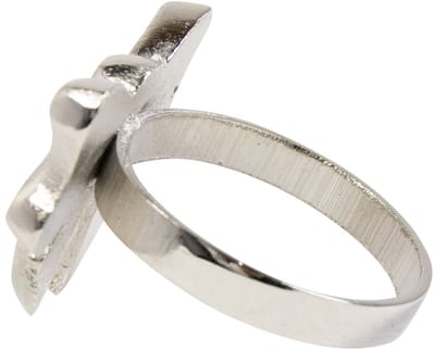 Servet Ring strik zilver 5x4,5cm (set of 4)
