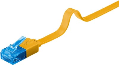 Wentronic CAT6A Netwerkkabel - RJ45 - Geel - 1 m