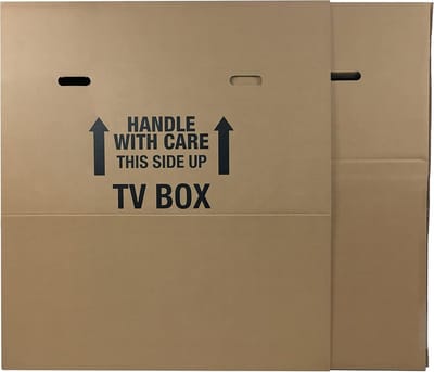 Verhuisdozen Televisie - TV Verpakking - Veilig Verhuizen - Extra Stevig Karton - 183x16x107 cm - Bruin
