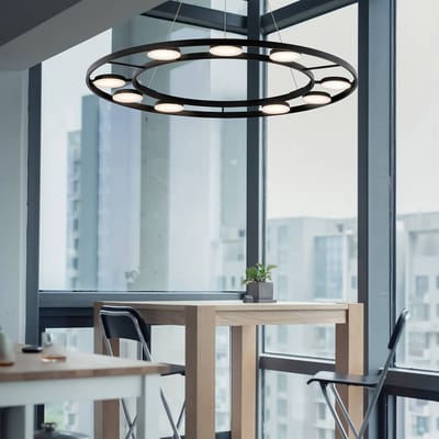 Maytoni Fad LED hanglamp draaibare kappen ∅80cm