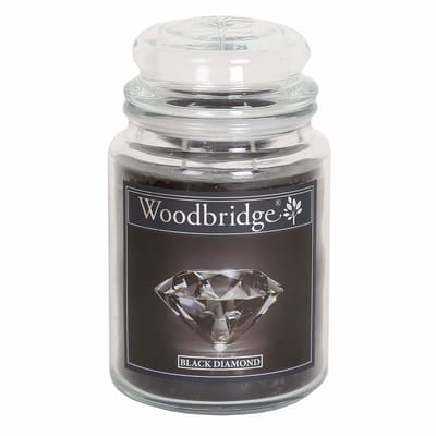 Woodbridge geurkaars - zwarte diamant - geparfumeerd