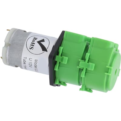 Doseer Peristaltische Waterpomp Dubbele Kop Micro Vloeistof Circulerend 1 x 3mm Slang DC 12V