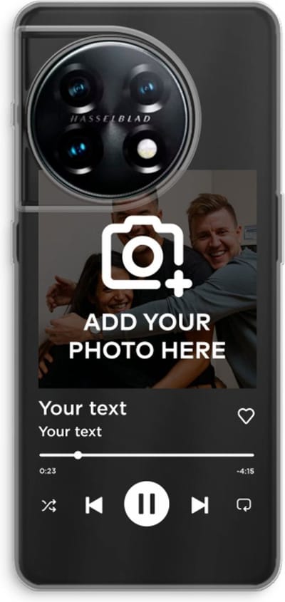 Gepersonaliseerd - Case Company® - Hoesje geschikt voor OnePlus 11 hoesje - Music Player - Soft Cover Telefoonhoesje - Bescherming aan alle Kanten en Schermrand