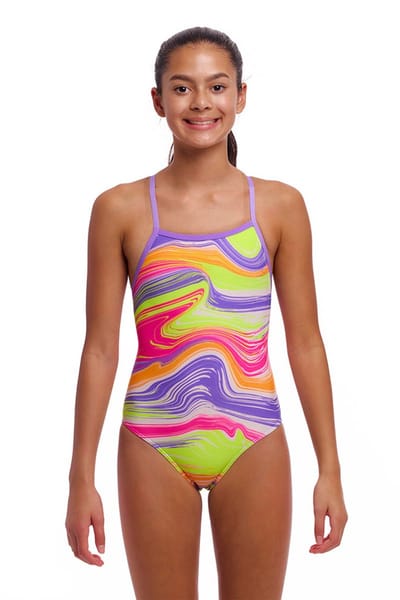 Funkita Tie Me Tight Zwemkleding Roze 10 Years Meisje