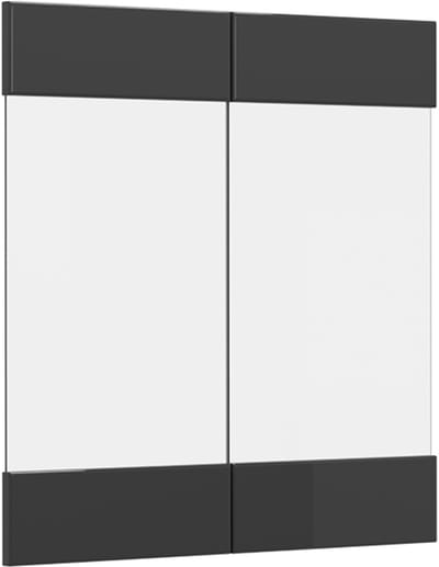 Vicco R-Line Keukenfront – 59.2 x 59 cm meubelfront voor de glazen hangkast Antraciet Hoogglans