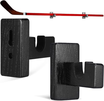 Elegante Wandplank voor Hockeyrackets, Ruimtebesparende Opbergoplossing en Display voor IJshockeyuitrusting
