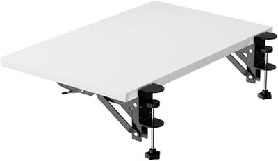 Bureauverlenglade - Toetsenbordlade - Werkruimte Optimaliseren - Geen Gaten Nodig - 20 x 120 cm - Wit