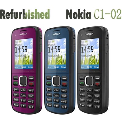 Gereviseerde Nokia originele Nokia C1-02 mobiele telefoon 1 Battery 1 Charger roze
