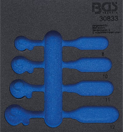 BGS werkplaatswageninleg 1/6 leeg voor art. 30833 - 30833-1