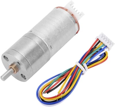 DC 12V Encoder Gear Motor, Motor Metal Gear Motor Suitable for Remote Control Car Robot Model(500RPM)