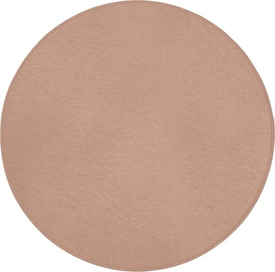 Badmat rond 70x70 cm - Antislip - Beige - Kleur - Roze - Badmatten voor badkamer - Badkamermat - Douchemat - Ronde badkamer mat