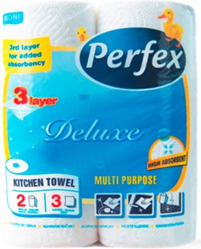 Perfex Deluxe Keukenpapier 3 Lagen 2 Rollen