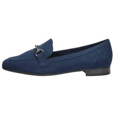 Marco Tozzi Instappers blauw Textiel - Dames - Maat 38