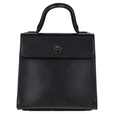 Charlotte Olympia Bogart Handtas met Handschoenen in Zwart Leer