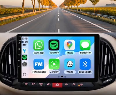 Autoradio 4/64GB met Carplay en Android auto | Geschikt voor Fiat Doblo 2014-2021 | Radio scherm met Navigatie | 2014 2015 2016 2017 2018 2019 2020 2021 Cargo