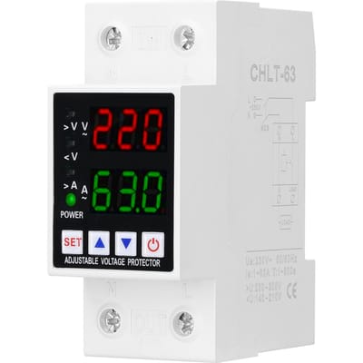 Dual Display Verstelbare spanningsbeveiliging Intelligente overspanning Onderspanning Overstroom CHLT-63VA