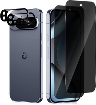 Privacy Screen Protector en Camera Lens Protector voor Google Pixel 10 Pro 5G, 9H Anti-Spy, Schermbeveiliging en Lensbescherming Set
