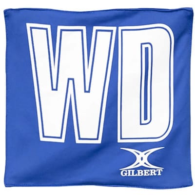Gilbert Netball Patch Pro Bibs - One Size - Royal / Wit