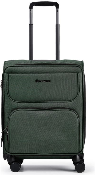 STRATIC Bendigo Light - zachte koffer - handbagage - 55x40x22 cm - 2,3 kg - 48 L - Dark Green