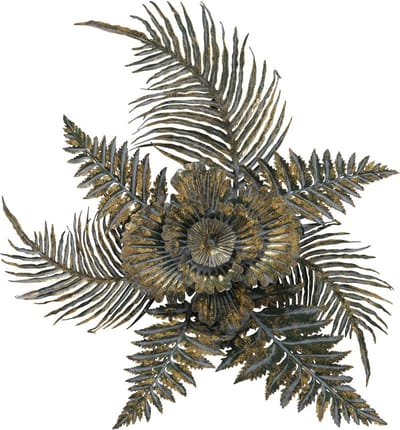 Wanddecoratie - 3d Wanddecoratie - 69x8x52cm - Groen - Goud