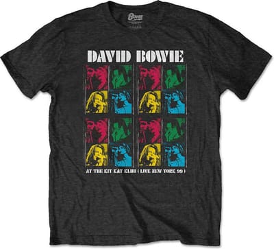 David Bowie Heren Tshirt -S- Kit Kat Klub Zwart