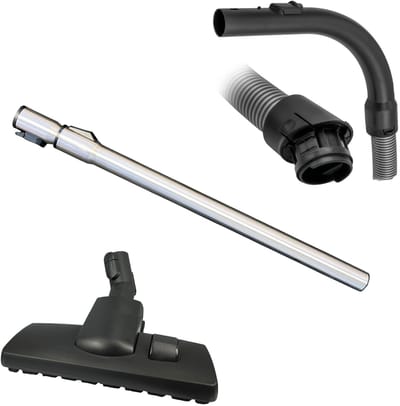 Multaparts® hulpstukken set geschikt voor Miele Complete C3 / S6 / S8 (check type): combi zuigmond, complete stofzuigerslang, telescoop zuigbuis | Vervang alle hulpstukken in 1 keer | Hoge kwaliteit alternatieve onderdelen voor een set-prijs