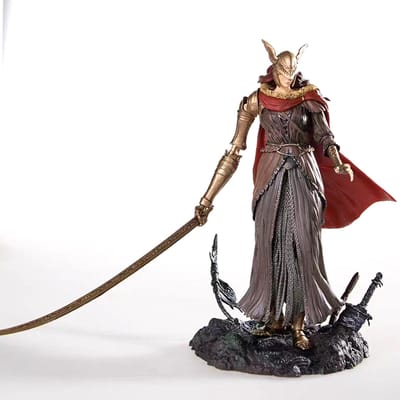 25cm/9.8in Jeu Elden Ring Figurine Malenia Figurine d'Action Statue de Collection pour Fans de Jeu gray