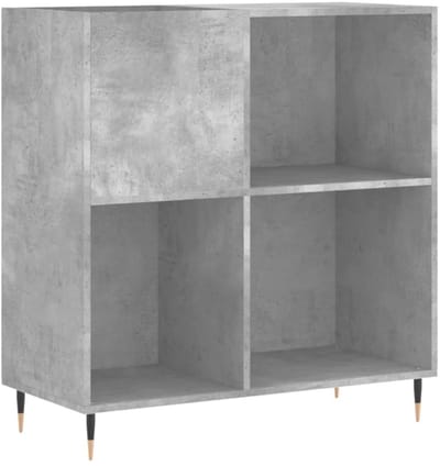 Zylo® Platenspeler Kast - Platenspeler Meubel - Ip Kast - 85x38x89cm - Beton Grijs