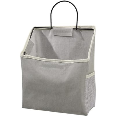 Hangende tas voor studentenkamers, opbergtas voor spullen in studentenkamers, wanddecoratie, wandkleed, opbergtas voor op tafel, katoen/linnen. grijs
