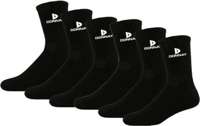 6-Pack Donnay Sportsokken - Heren - Black (020) - maat 35-38