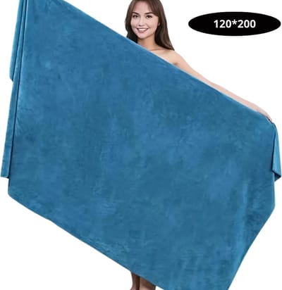 Livano Badlaken - Strandlaken - Badlakens - Strandhanddoek - Volwassenen - Handdoeken - Beach Towel - Stranddeken - Pauwblauw 120x200