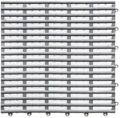 6-delige Set Antislip Badmatten – Rubber Badmat voor Badkamer, Anti-Slip Douche Mat, Waterdicht, Makkelijk Op Maat Te Snijden, Vaatwasmachinebestendig - Grijs
