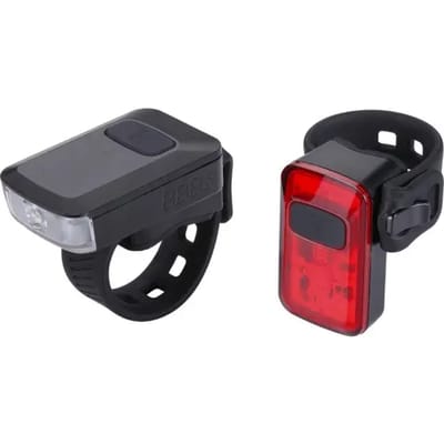BBB Cycling Spark 2.0 Fietsverlichting Set - 20 tot 100 Lumen - USB C Oplaadbaar - Brandtijd: 28 uur - Fietslampjes Led Set Wit en Rood - BLS-153